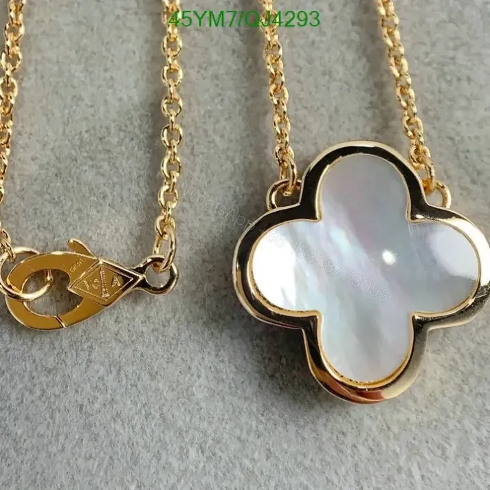 View 2 of Van Cleef & Arpels Alhambra Necklace with Pure Motif QJ4293 Dupe