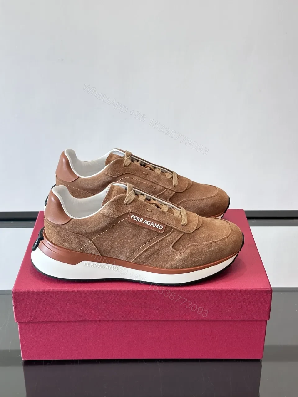Textured Suede Luxury Sneakers - Everyday Comfort High-Tops — view 1