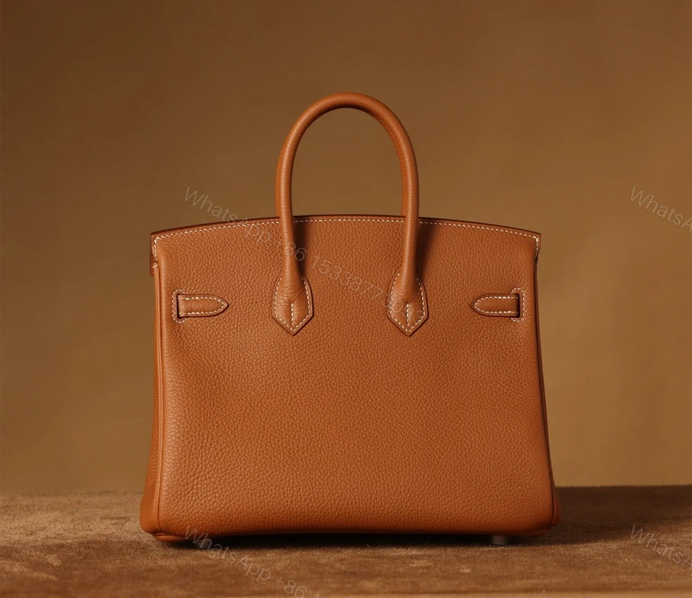 View 4 of 獨家正品級別高仿HermesBirkin25系列金棕銀扣