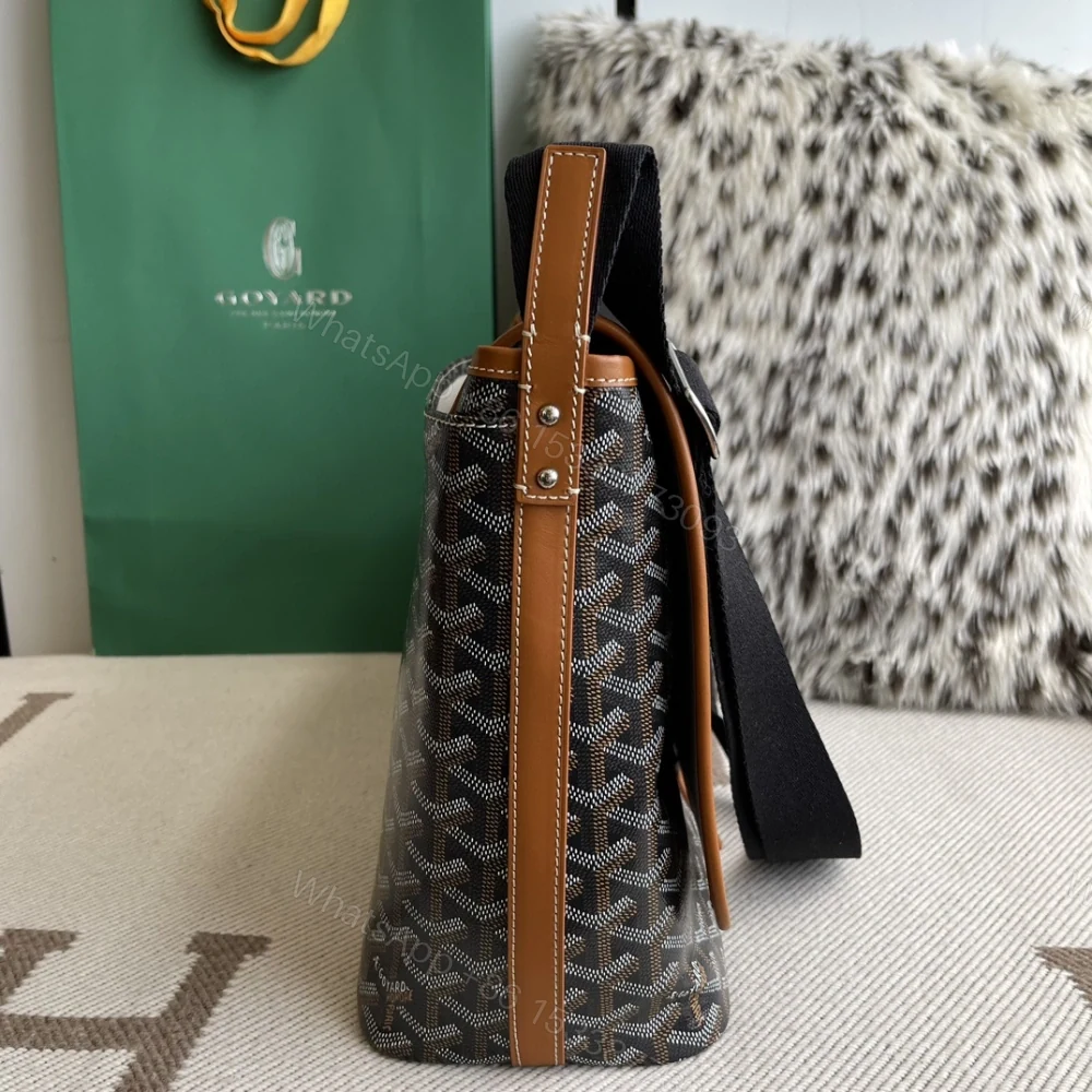 View 3 of 高仿Goyard*Capetien系列CAPETIE郵差包棕色中號免檢版