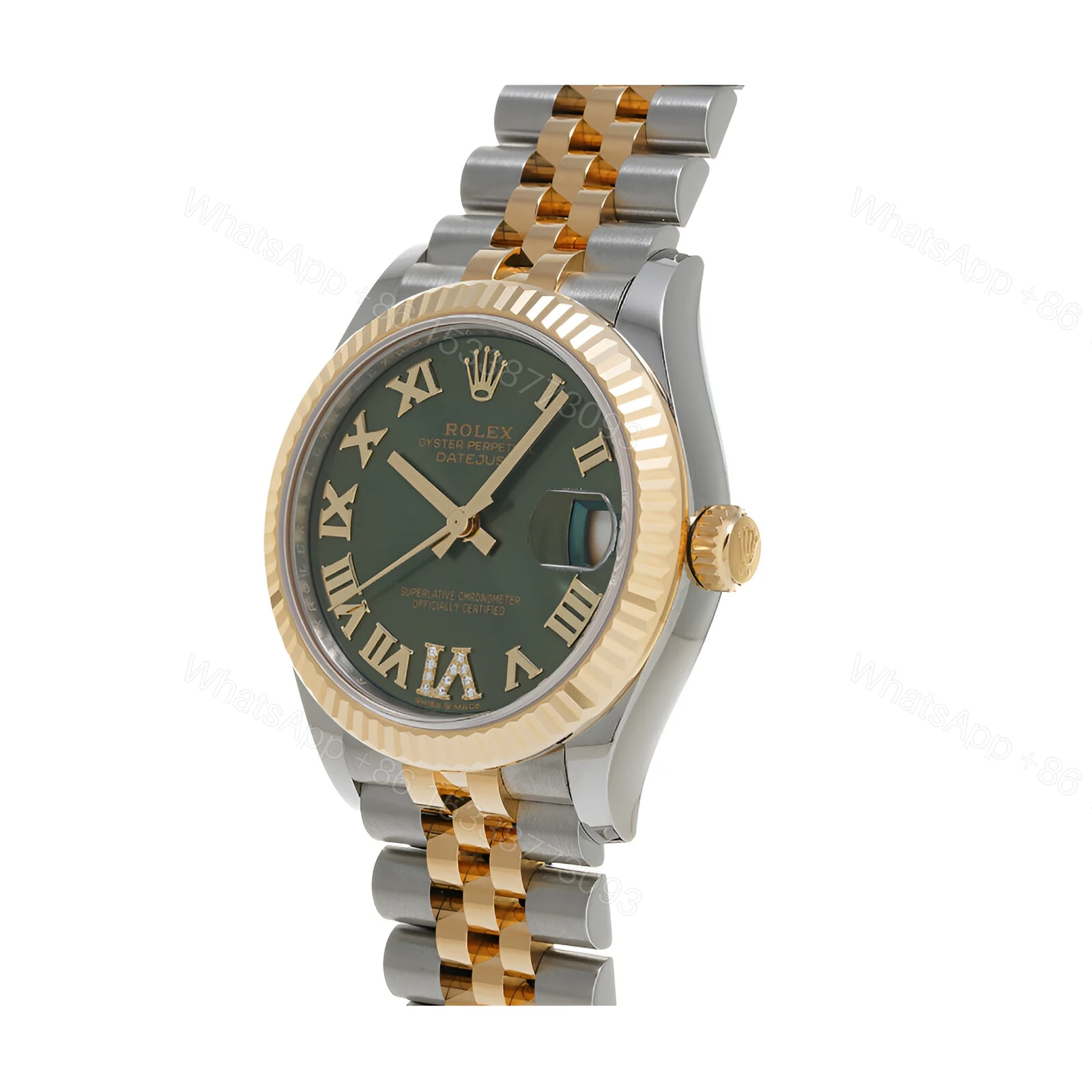 View 2 of Datejust Green Roman Replica