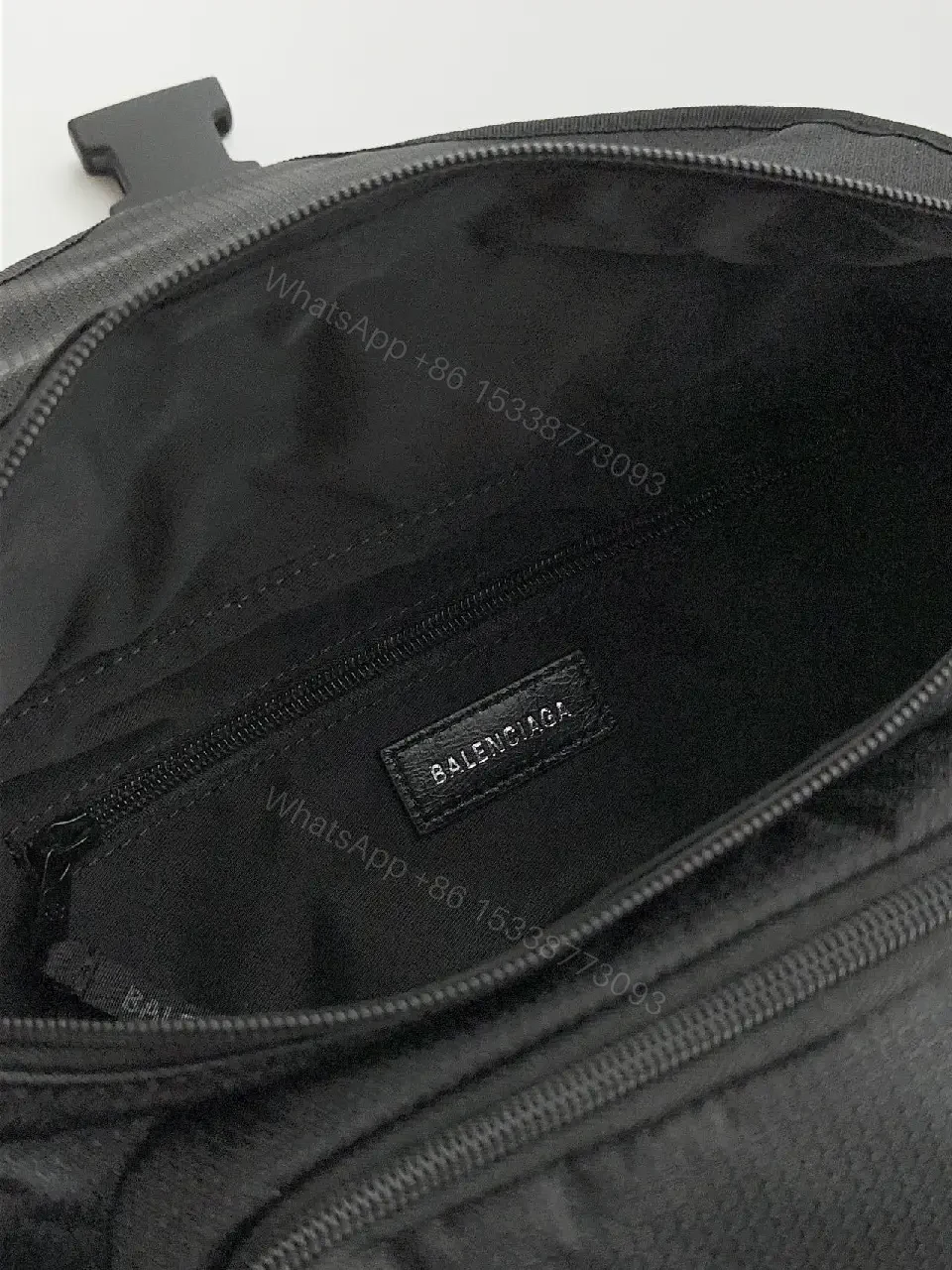 View 6 of Black Nylon Belt Bag | Compact Utility, Crossbody/Waist, Premium-Design