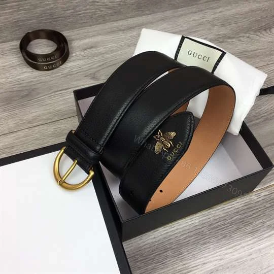 View 6 of GUCCI BEE PENDANT LEATHER BELT – B48