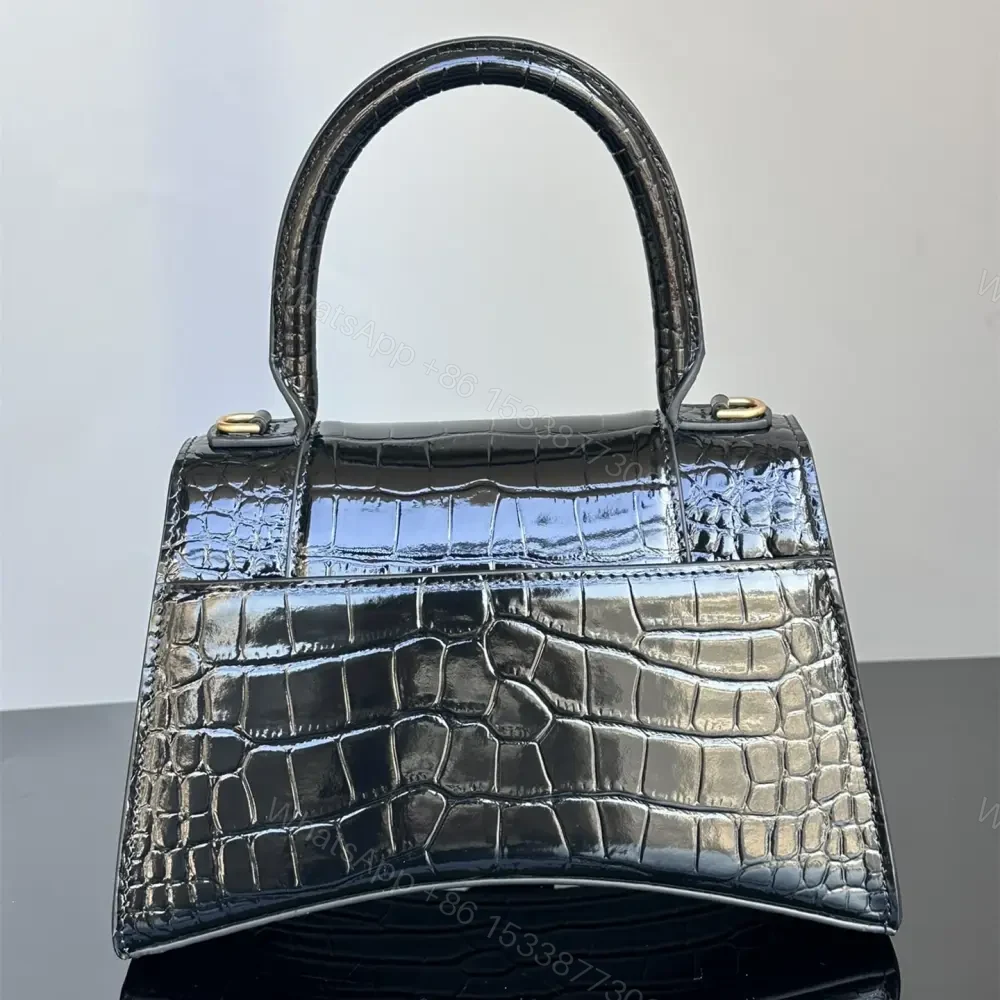 View 2 of 高仿BalenciagaHourglass系列鱷魚皮沙漏包S