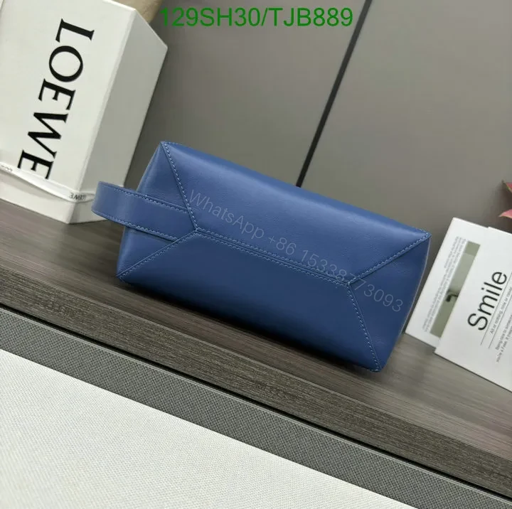 View 11 of Loewe Blue Wash Bag featuring Shiny Calfskin VD403