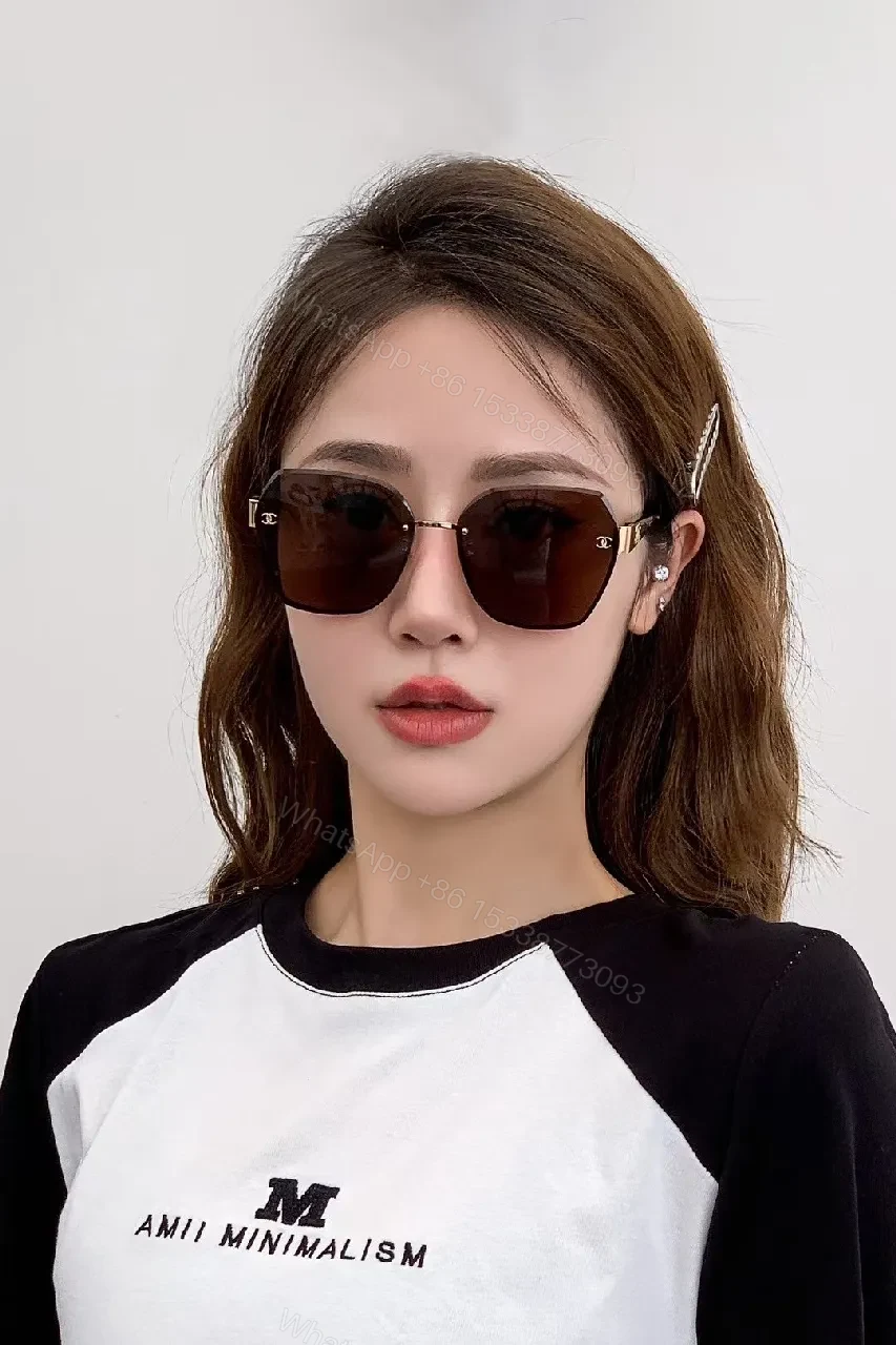 View 7 of Oversized Gradient Sunglasses: Rose-Gold Luxury Square Frames