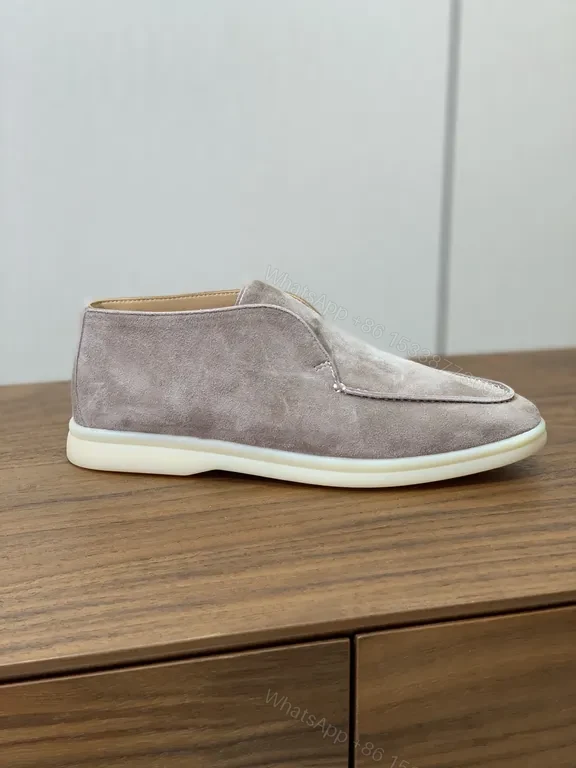 View 5 of Soft Suede Slip-Ons: Visible Stitch Detailing, Elevated Comfort