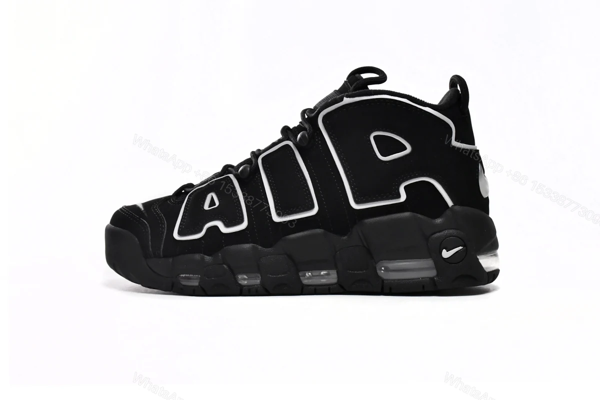 View 6 of Nike Air More Uptempo Black White 414962-002