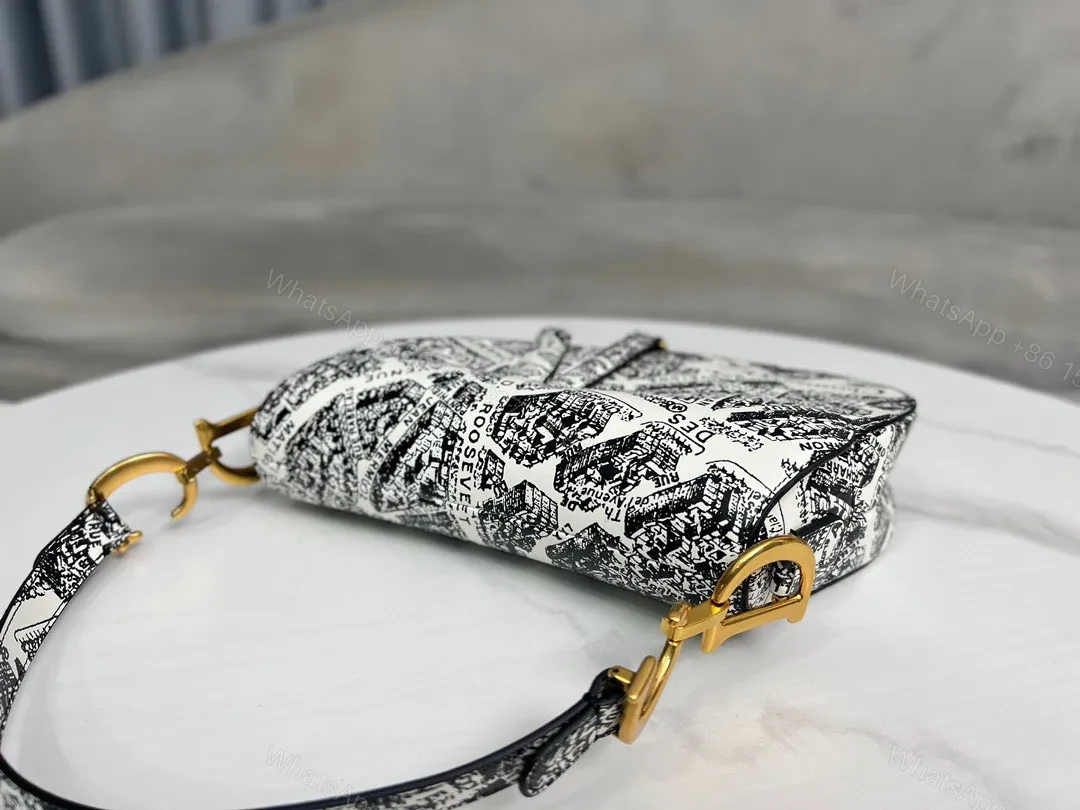 View 2 of Dior 11 Handbags Saddle Bag Woman’s Lock Gold 25x20x6cm