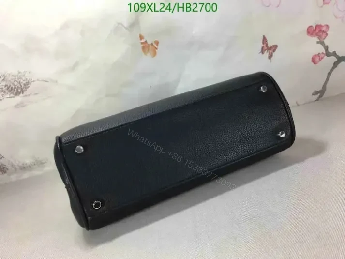 View 4 of Gucci Knockoff Black Zumi Medium Top Handle Bag HB27001