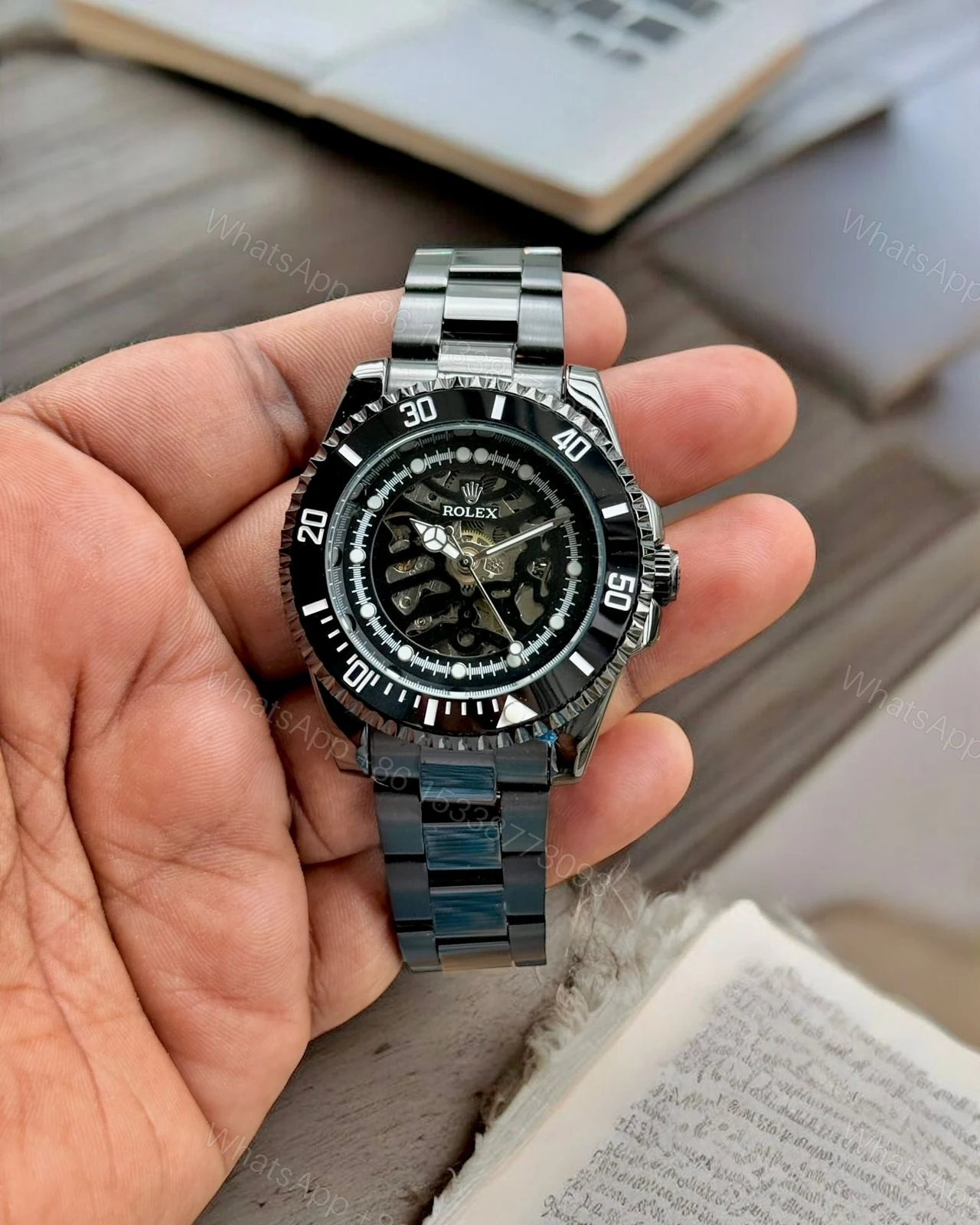 FIRST COPY ROLEX CERAMIC RING — view 1