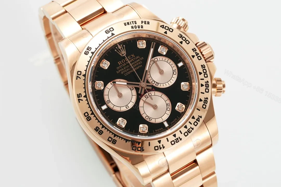 View 2 of BT Factory Clean Factory APS Daytona Rose Gold Black Dial Watch