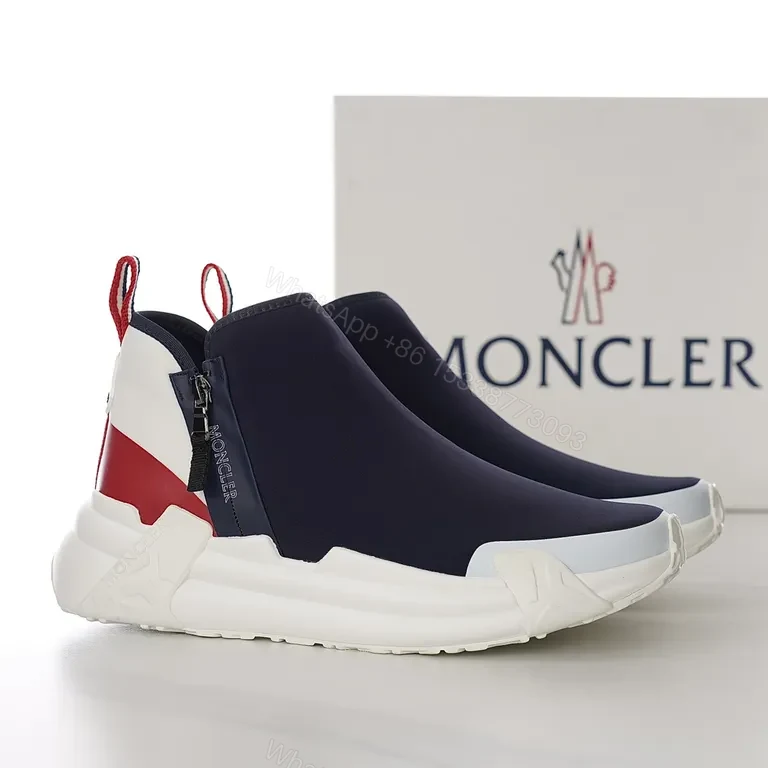 View 8 of Color-Blocked Luxe High-Top Sneakers with Comfort