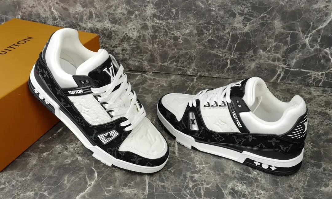 View 2 of Modern Contrast-Block Luxury Sneakers: Bold Comfort
