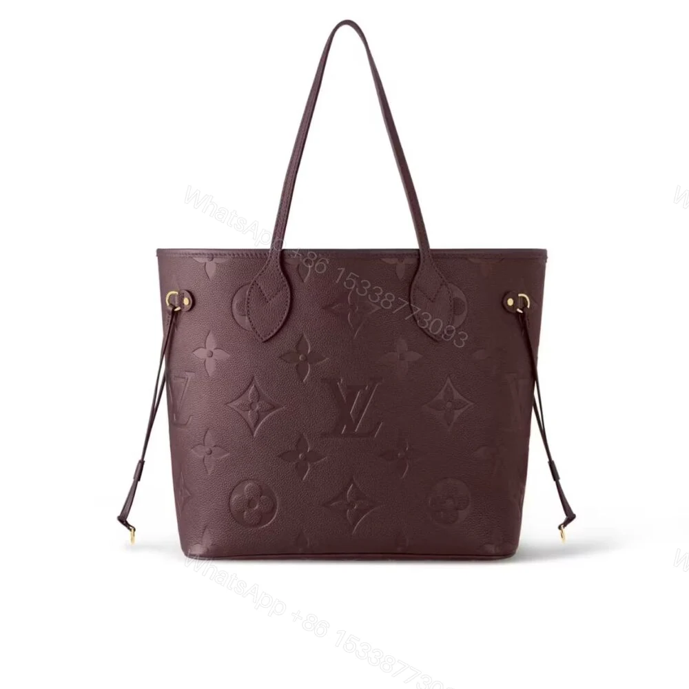 Louis Vuitton Neverfull MM Monogram Empreint Wine Red 31Cm M46599 — view 1