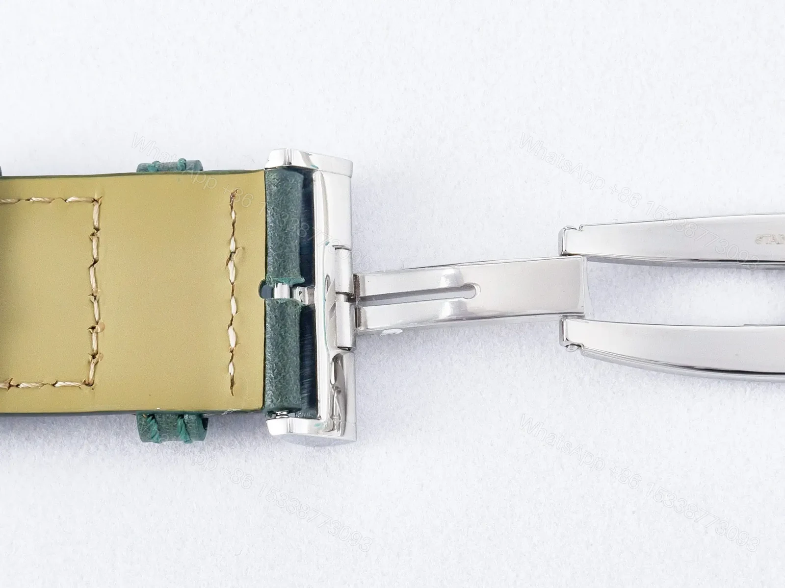 View 28 of Reverso Classic Duoface Small Seconds SS MGF Best Edition White Textured Dial on Black Leather Strap A854A