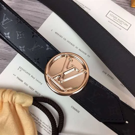View 8 of LOUIS VUITTON LV CIRCLE 30MM REVERSIBLE BELT – B139
