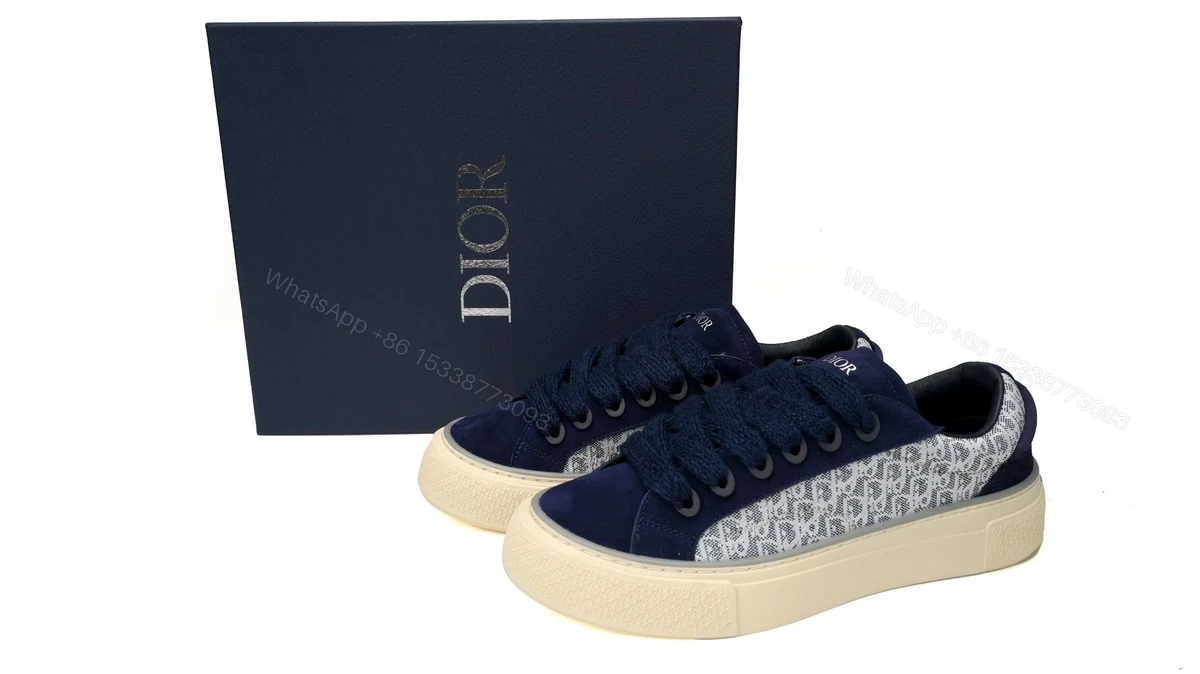 Dior B33 Sneakers Release White Blue 3SN272 ZIR1 6536 — view 2