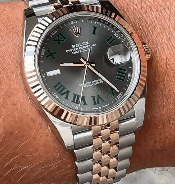 View 3 of Replica Rolex Wimbledon Rose Gold
