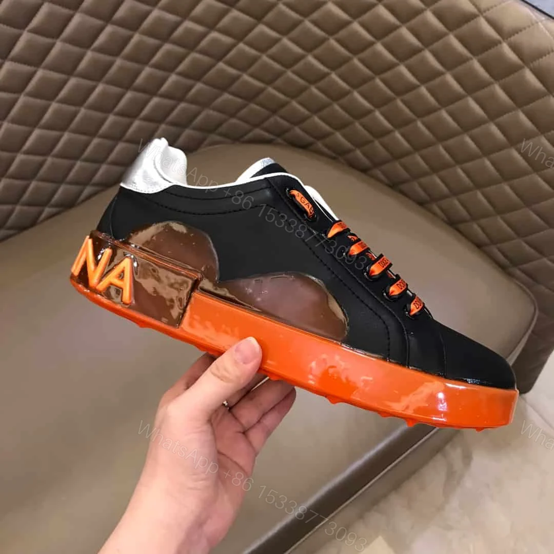 View 2 of DOLCE & GABBANA PORTOFINO MELT SNEAKERS IN PRINTED NAPPA CALFSKIN – DG18