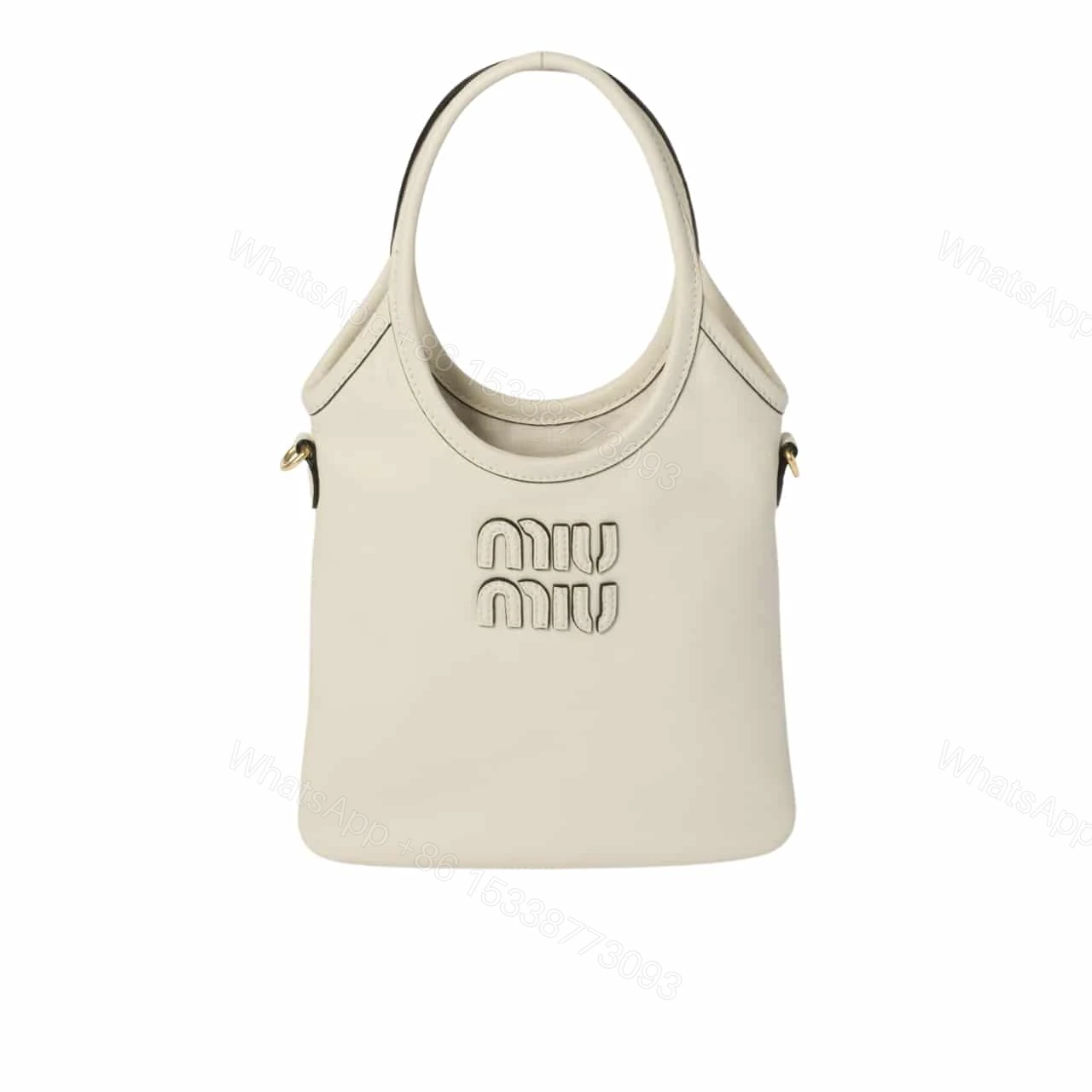 MIUMIU IVY BAG CHALK WHITE 20CM — view 1