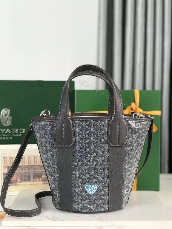 Goyard-Inspired Bucket Tote: Structured Luxury Everyday Bag — view 1
