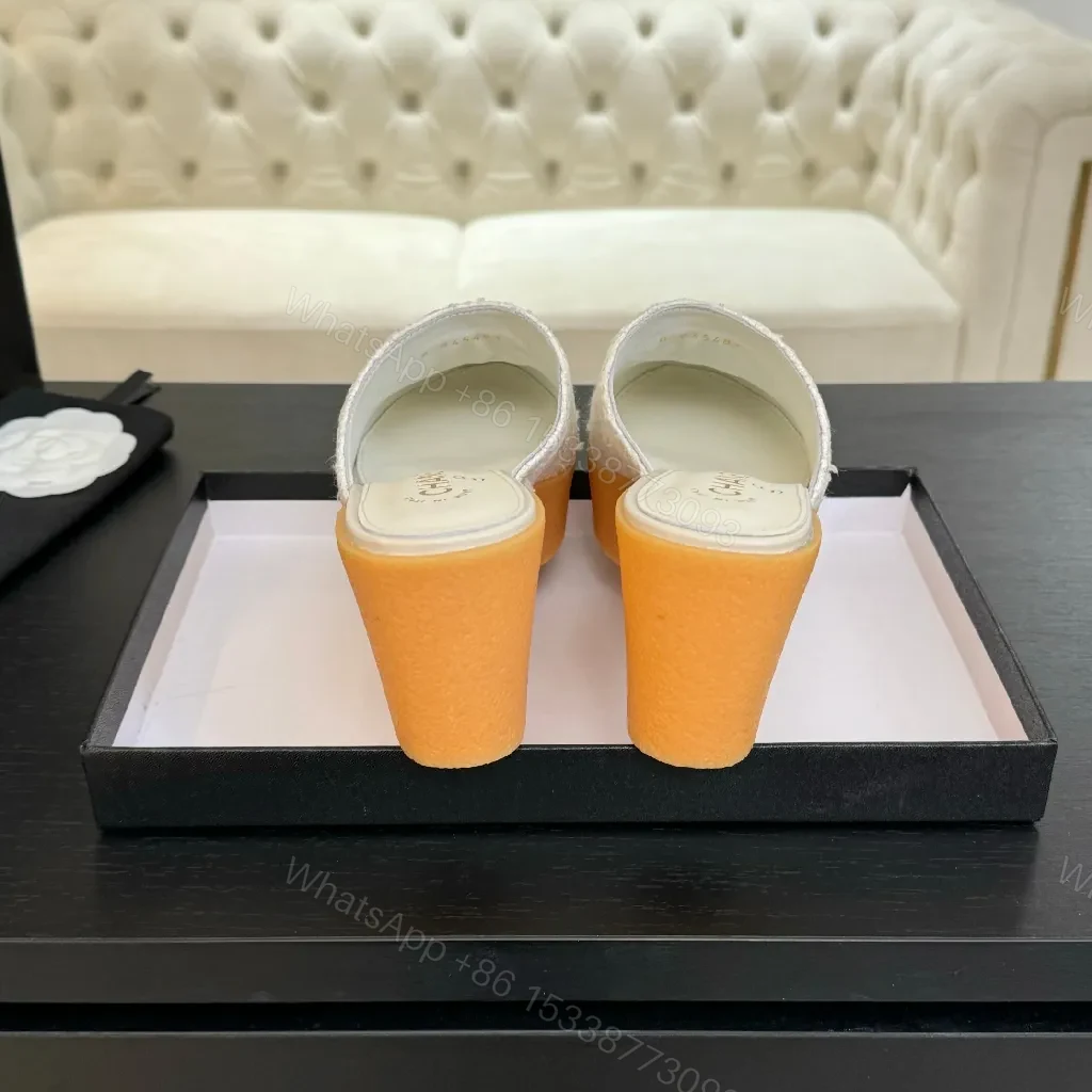 View 4 of Embroidered Slip-On Sandals – Subtle Luxury, All-Day Comfort