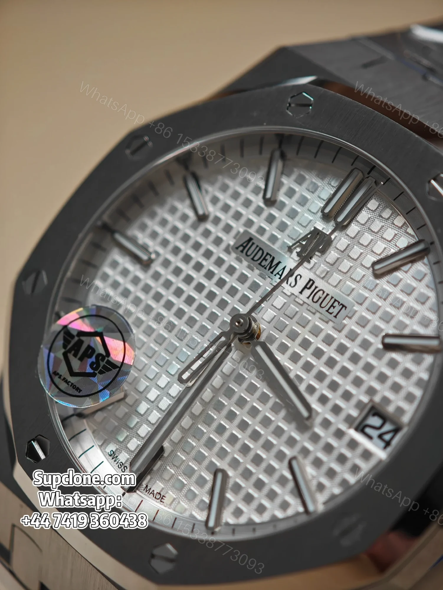 View 6 of Audemars Piguet Super Clone 1:1 Royal Oak 15500 White Dial