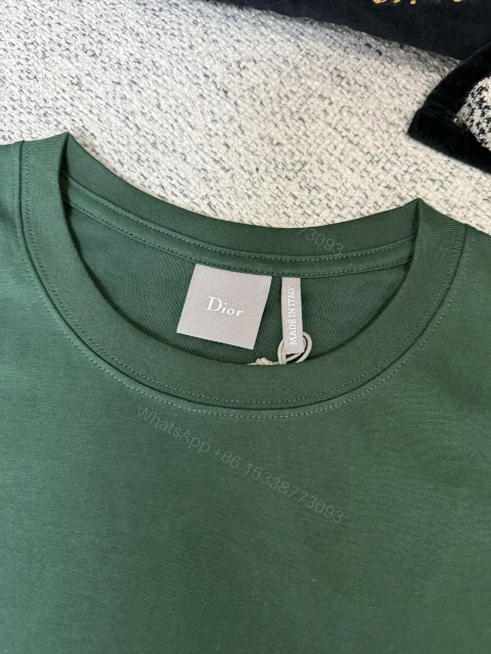 View 9 of Forest Green Minimal Logo Tee — Comfortable Everyday Luxury