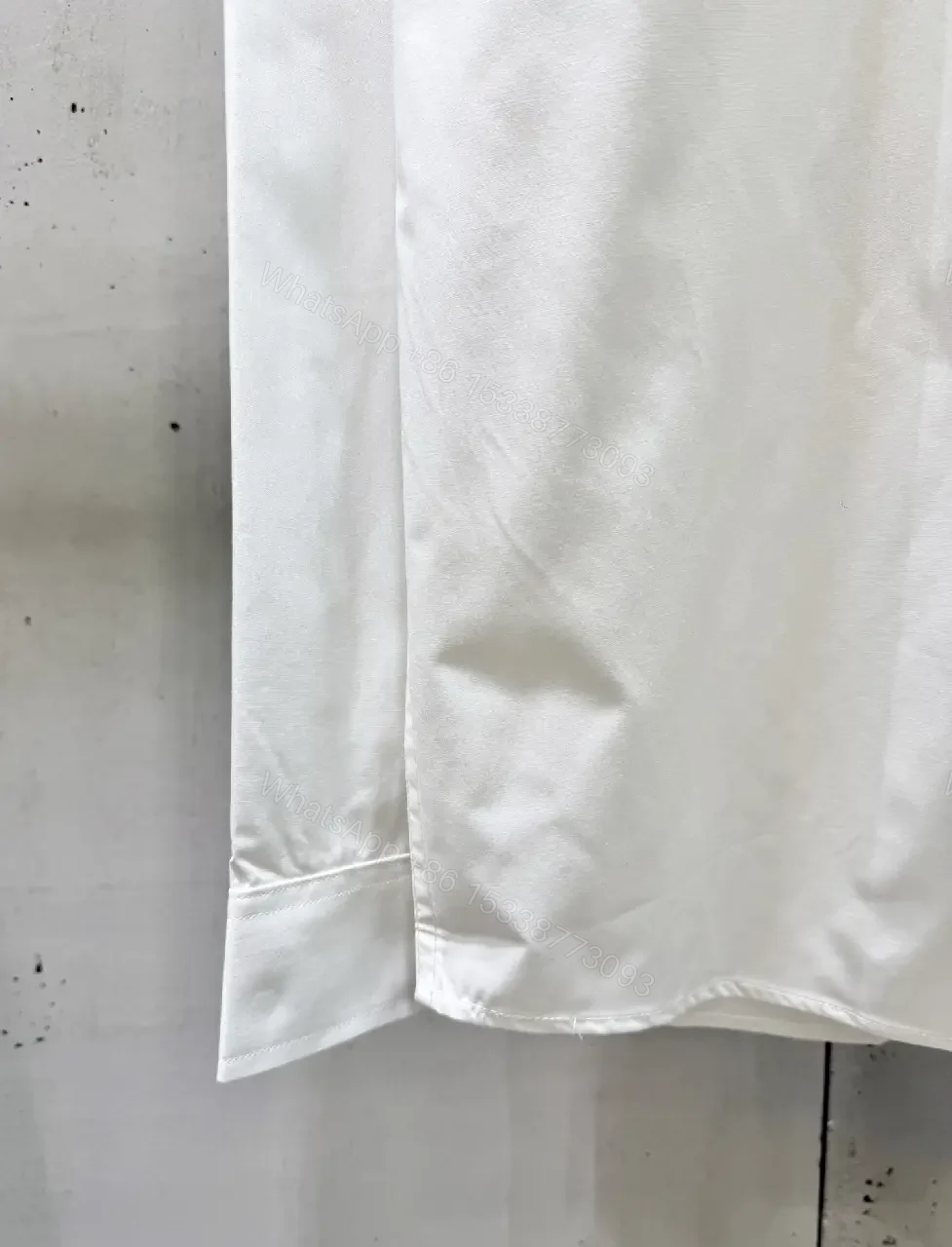 View 4 of White Cotton Shirt with DIOR Pocket Minimal Logo Front Shirt