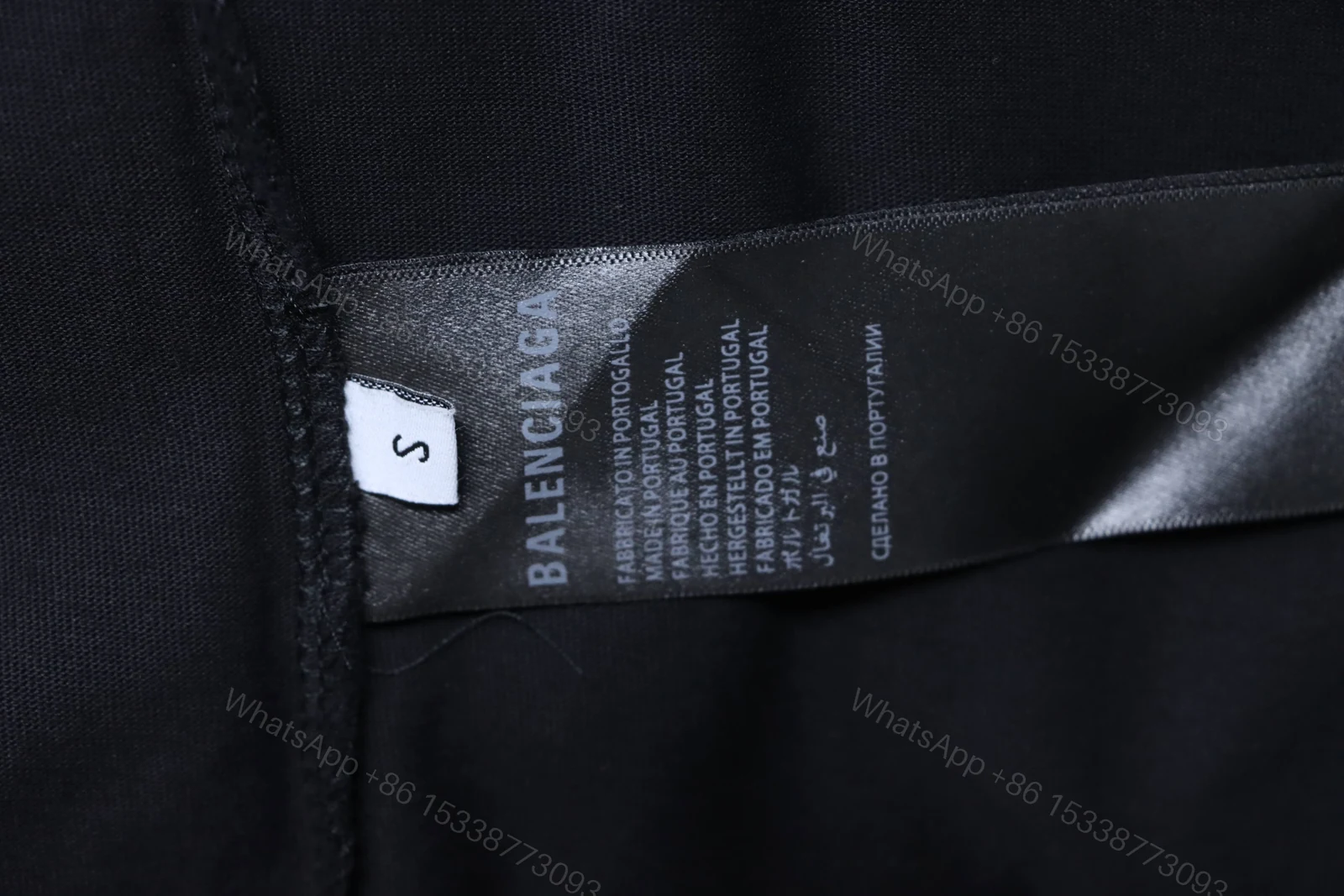 View 6 of Balenciaga Clothes Vintage Washed Short Sleeve T-shirt with Los Angeles Night Cityscape Print
