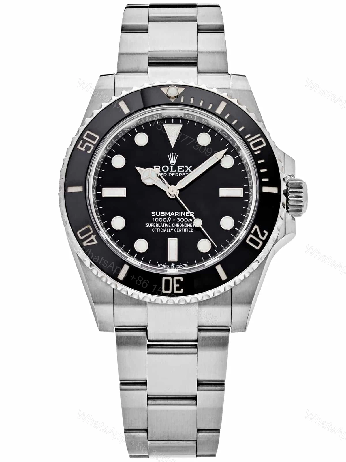 Superclone Rolex Submariner Black Dial 124060 No-Date — view 1