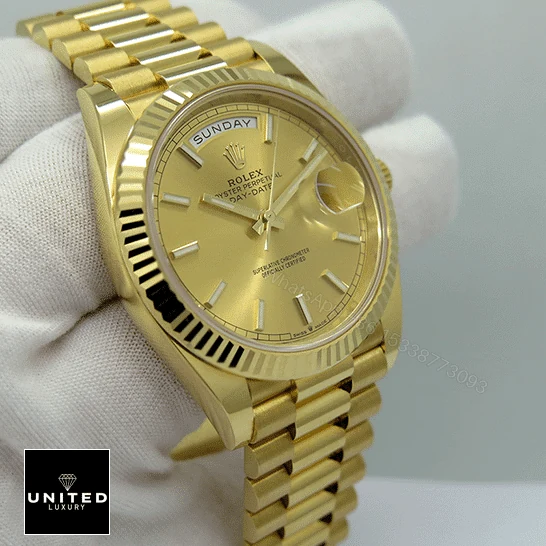 View 8 of Rolex Presidential Yellow Gold 228238-0003 Replica