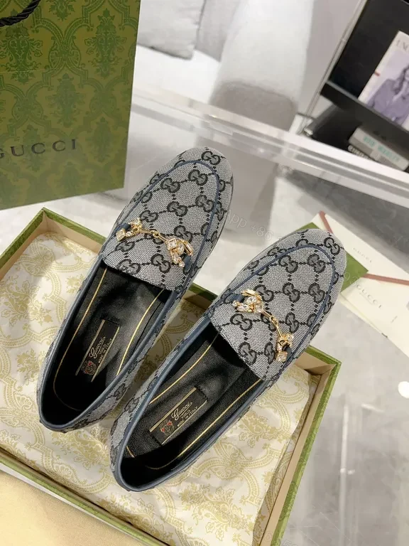 View 6 of G-Style GG Leather Trim Loafers: Modern Everyday Luxury