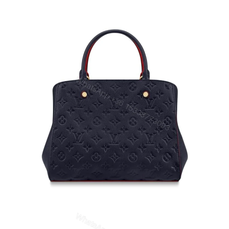 Louis Vuitton Montaigne MM Monogram Empreinte Navy Blue 33Cm M42746 — view 1