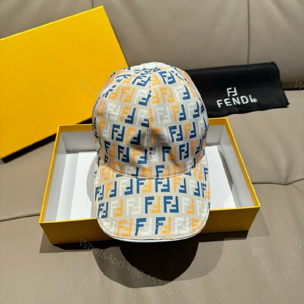 View 3 of Bold Monogram Cap: Designer-Inspired Pattern, Adjustable Back
