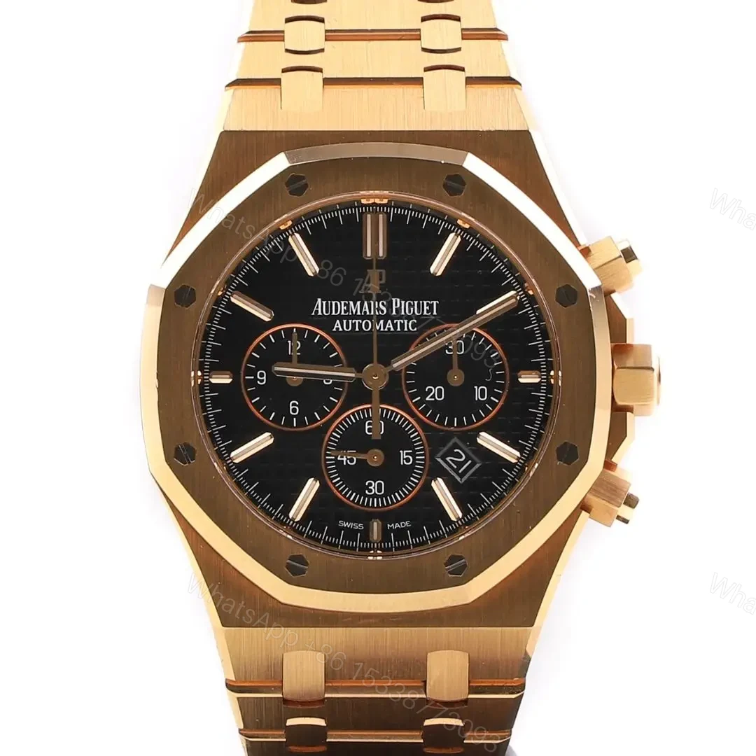Replica Royal Oak – Gold/Black Chronograph — view 1