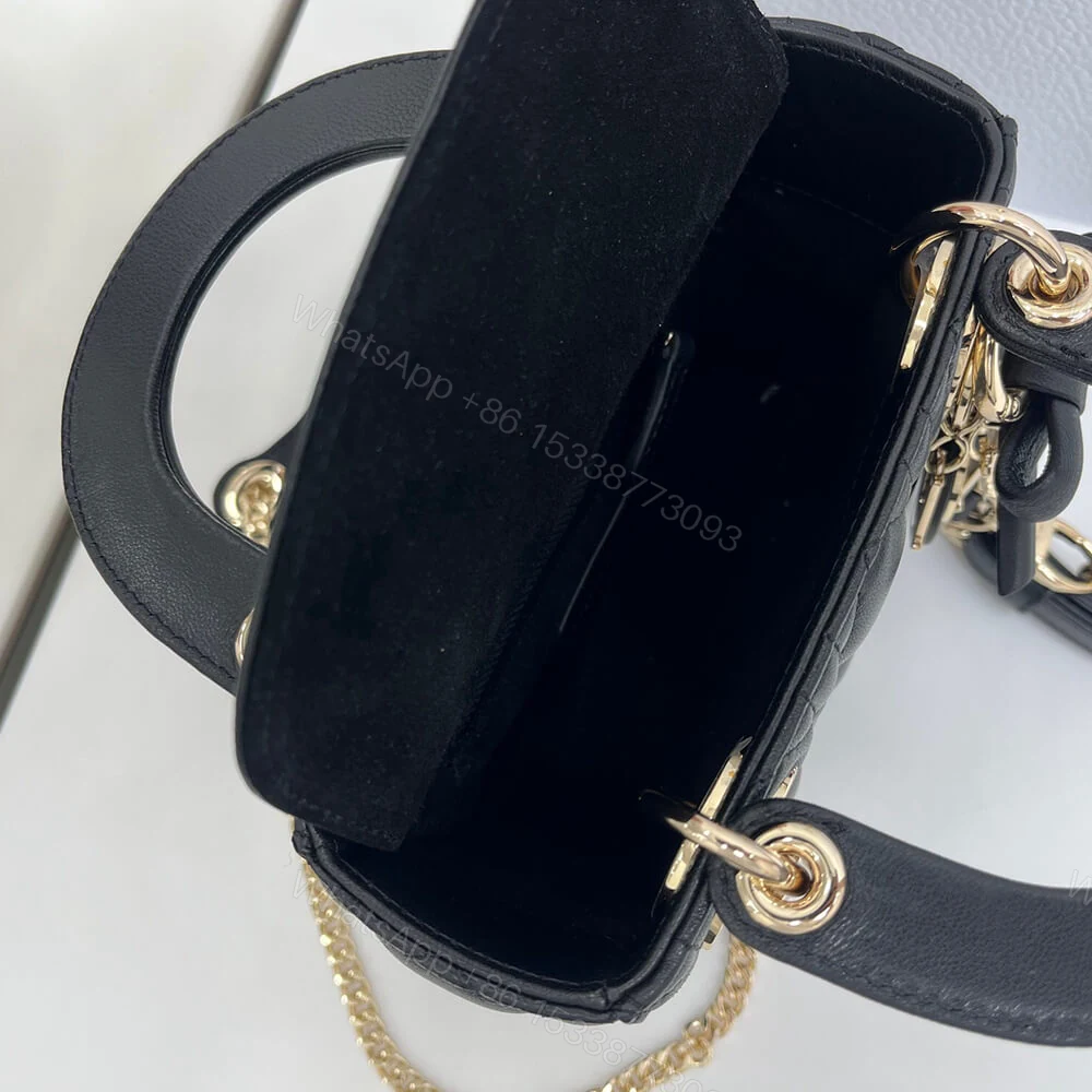 View 8 of Dior Mini Lady Dior Bag with Chain(HIGH-END GRADE)