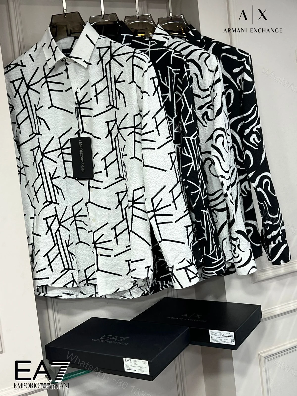 View 6 of BUY FIRST COPY EMPORIO ARMANI PREMIUM ORIGINAL 2025 CHECK SHIRTS