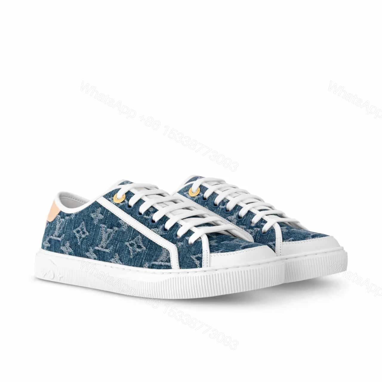 LOUIS VUITTON LV LAGOON SNEAKER DENIM BLUE 1AGYG4 — view 1