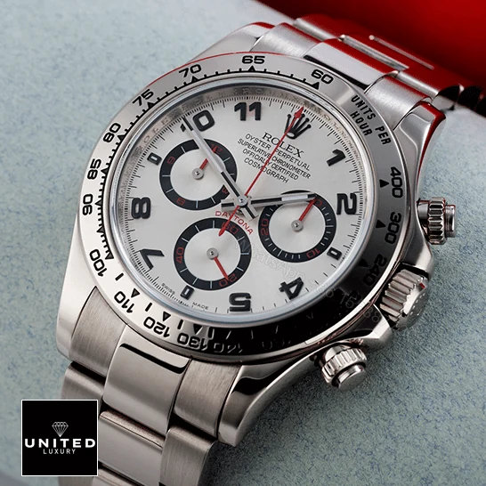View 5 of Rolex Daytona 116509 White Gold Silver Dial Replica