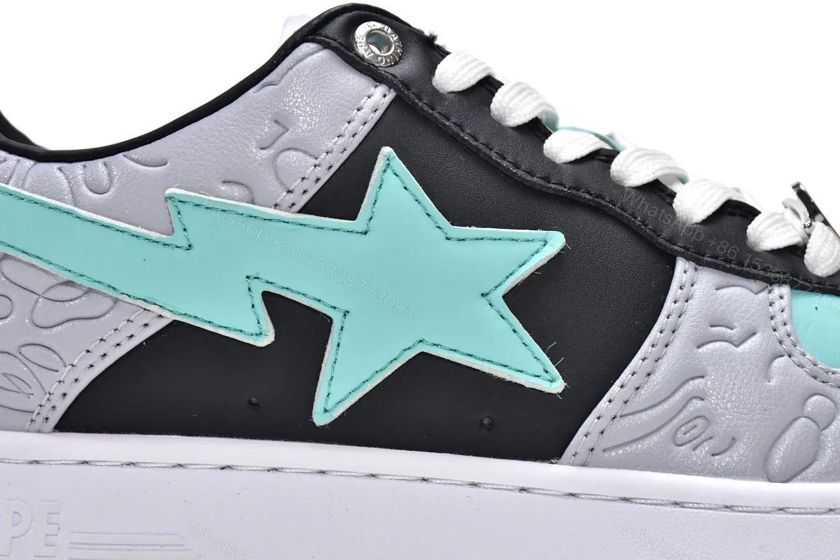 View 7 of Cheap Bape Sta Low Grey Black Fake(BapeSta)