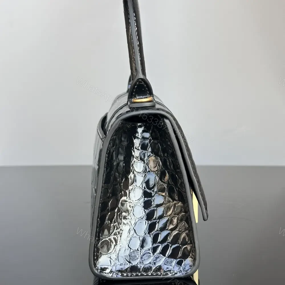 View 5 of 高仿BalenciagaHourglass系列鱷魚皮沙漏包XS