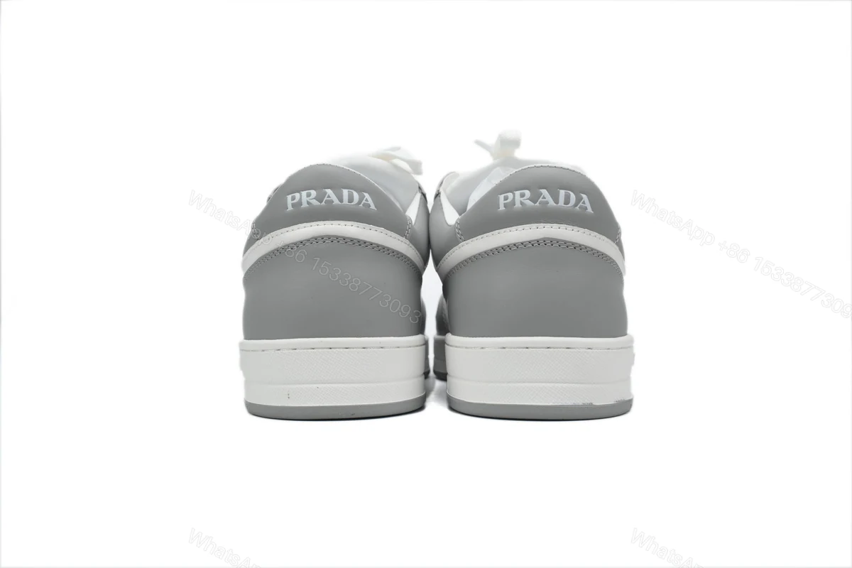 View 3 of Prada Downtown Low Sneakers Grey White