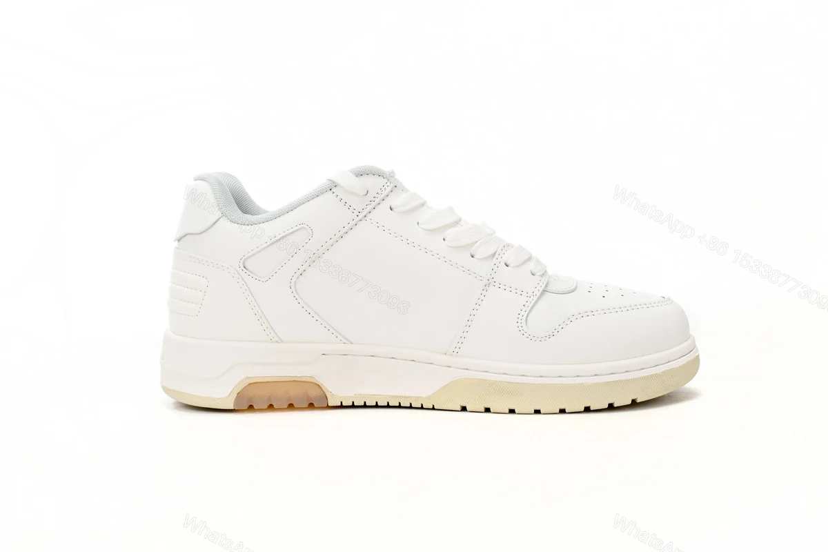 View 8 of OFF-WHITE Out Of Office OOO Low Tops For Walking White Black OMIA189R21 LEA00 20101