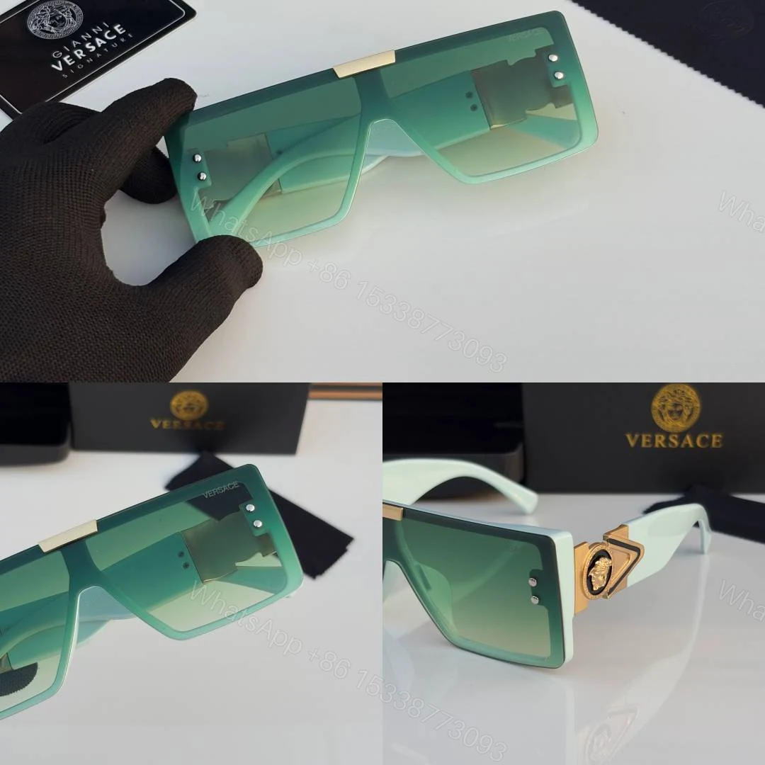 View 2 of First Copy Versace 21015 Green Sunglasses