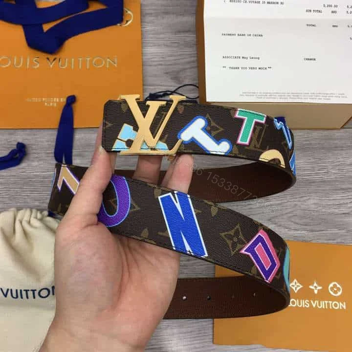 View 6 of LOUIS X NBA LV INITIALES 40MM REVERSIBLE BELT MONOGRAM CANVAS CALF LEATHER REVERSE – B75