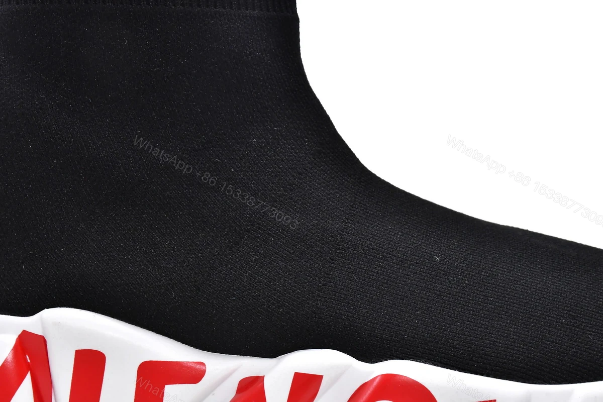 View 8 of Balenciaga Speed Black(red word)