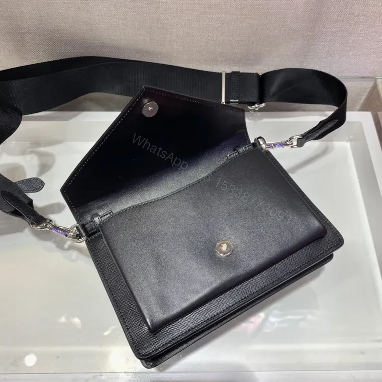 View 7 of Prada Milano Crossbody: Saffiano, Envelope, Detachable Pouch