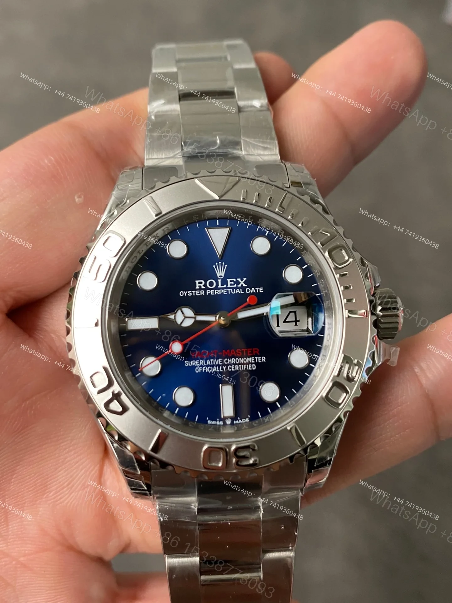 View 2 of Rolex Yacht-Master M126622-0002 1:1 Replica Blue Dial 40MM 3235 Movement Super Clone Watch